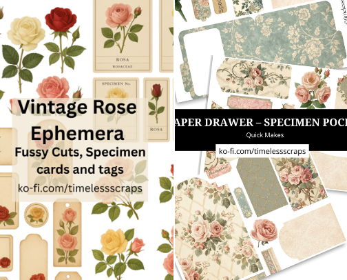 Digital ephemera cover photo collage