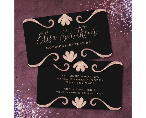 Beauty Parlor Business Cards to Personalize cover photo collage