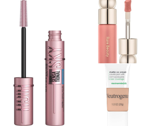 Everyday makeup / essentials for acne-prone skin cover photo collage