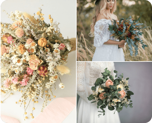 Bridal Bouquets cover photo collage