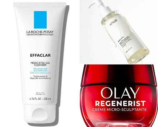 Skincare over 50; keep a Healthy glow and minimize wrinkles and aging cover photo collage