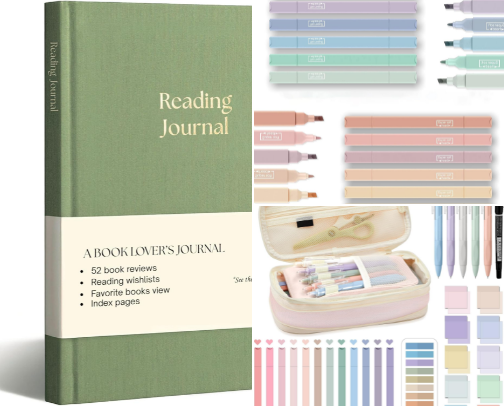 Book Annotation & Journalling Supplies✍🏼 cover photo collage