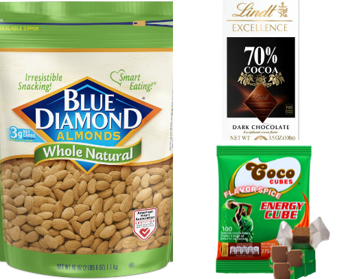 Snacks I Keep Rebuying; Sweet, Salty & Crunchy Favorites. cover photo collage