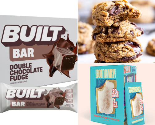 High Protein Snacks ⚡️ cover photo collage