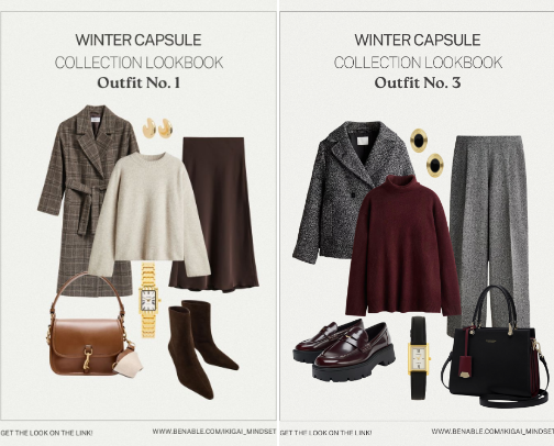 Simple and Chic Winter Outfits cover photo collage
