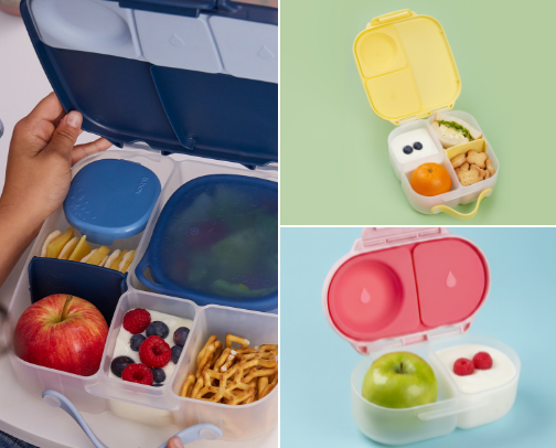 Lunch Box Fun and shortcut products for mum's making lunch on the run in the mornings. cover photo collage
