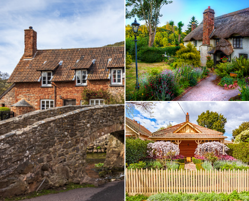 the most beautiful HOUSES in the world cover photo collage