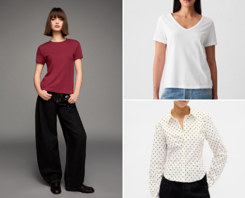 100% Cotton tops under $30 ⭐️ cover photo collage