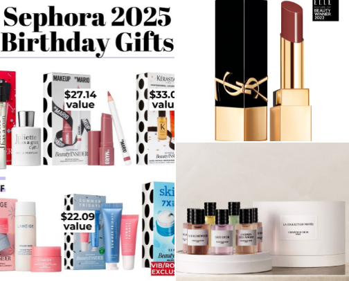Beauty Faves 2025 💄✨ cover photo collage
