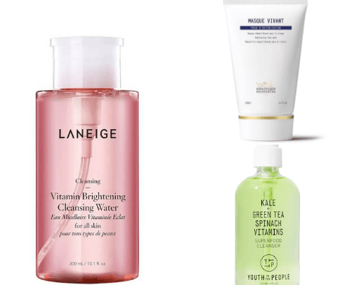 best skincare products cover photo collage