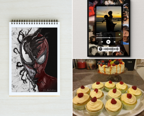 From Sketch to Bake ✨(Art, Crafts & Bakes) cover photo collage