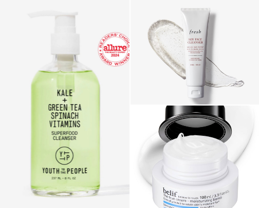 Skin care for combination skin type cover photo collage