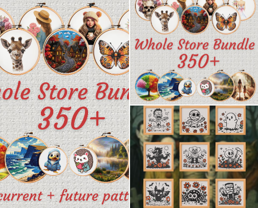 0 - 49 Stitches Cross Stitch Patterns cover photo collage