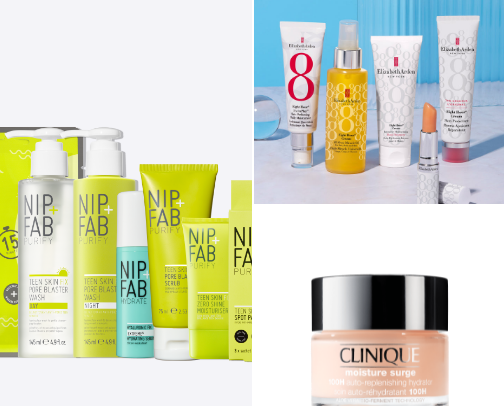 Natural glow skin cream cover photo collage