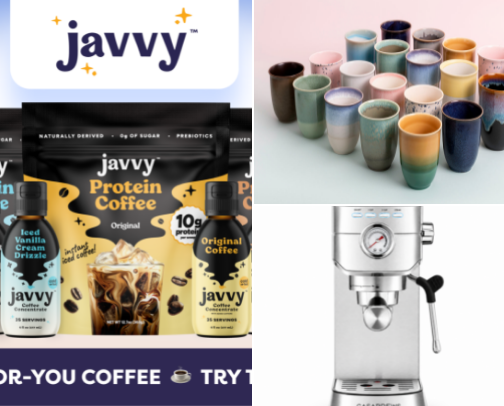 Coffee & Cozy cover photo collage