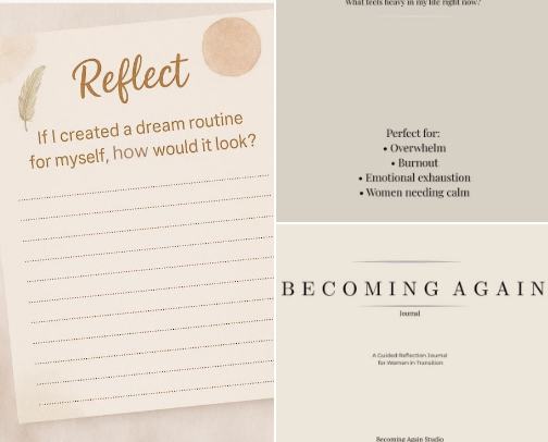 Start Here: Reconnecting With Yourself Again cover photo collage