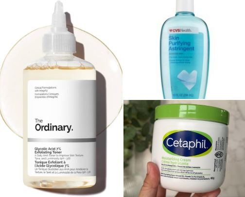 My favorite skincare recs cover photo collage