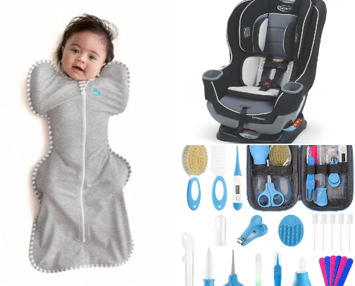 Baby essentials cover photo collage