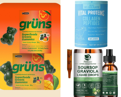 Health and wellness hacks that help the gut, skin and overall health cover photo collage