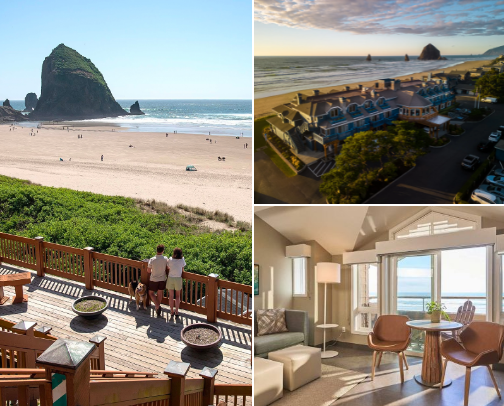 Cannon Beach Escape: Where Magic Meets Mist cover photo collage