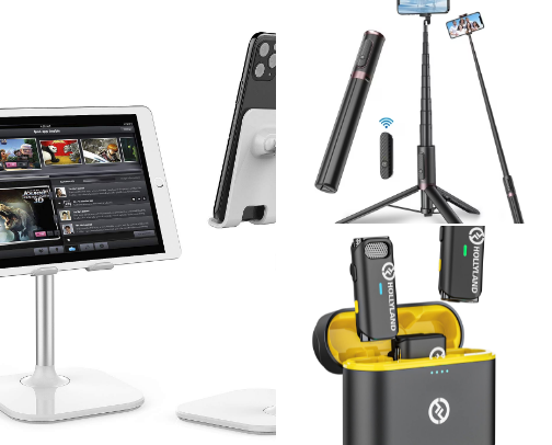 My Essential Content Creator Gear List: Cameras, Mics, & Tripods cover photo collage