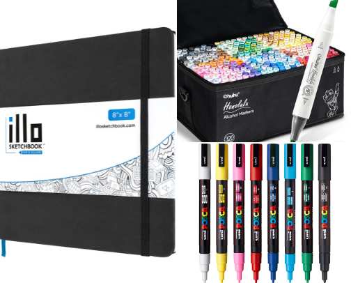 Art supplies I think every artist needs to use once ✨🤞🏽😝 cover photo collage