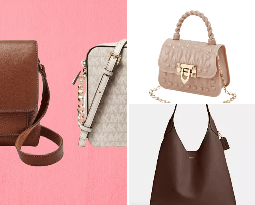 Woman bags cover photo collage