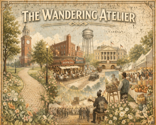 The Wandering Atelier cover photo collage