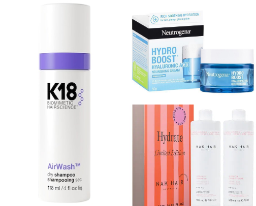 current skin care products cover photo collage