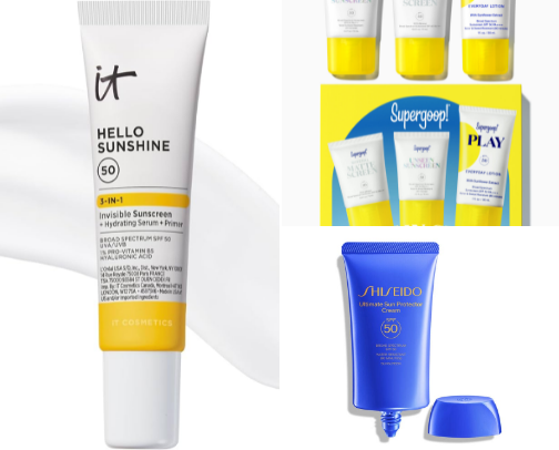 Sunscreens ☀️ cover photo collage