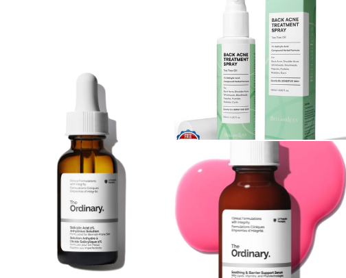 Skin treatment cover photo collage