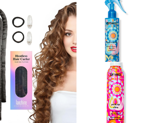 Hair care for healthy shiny hair cover photo collage