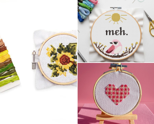 Cross Stitch Starter Kit cover photo collage