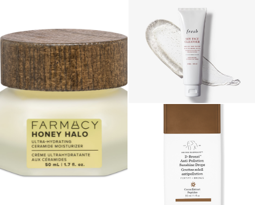 My holy grail skincare products ✨ cover photo collage