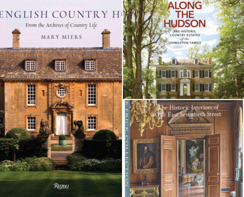 Gorgeous Coffee Table Books about Old Houses cover photo collage