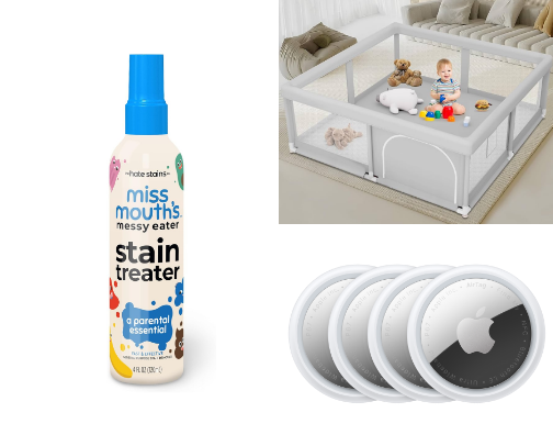Essential items for busy moms! cover photo collage