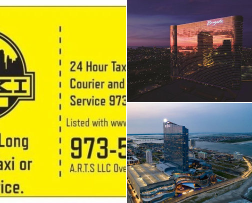 Best Hotels in Atlantic City NJ + Reliable Airport Taxi & Car Rentals 2026 Guide cover photo collage