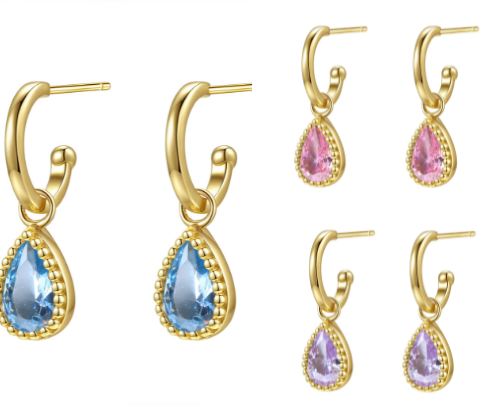 Crystal Magic Earrings by Birth Month✨ cover photo collage