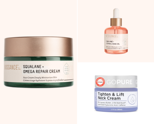 Best Daily Skincare Products for Sensitive & Mature Skin | My Morning & Night Routine cover photo collage