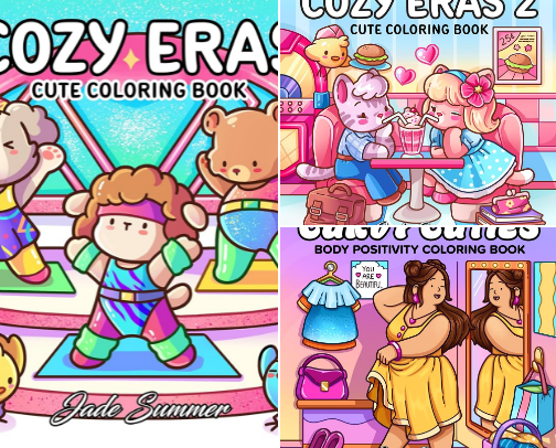 Adult Colouring Books I Would Buy Again cover photo collage