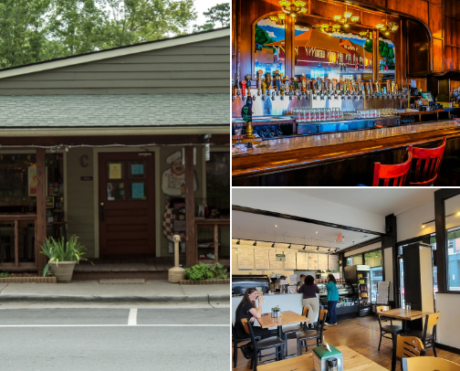 Places I love to eat in Western North Carolina cover photo collage