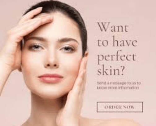 Beautiful Skin Starts Here. cover photo collage
