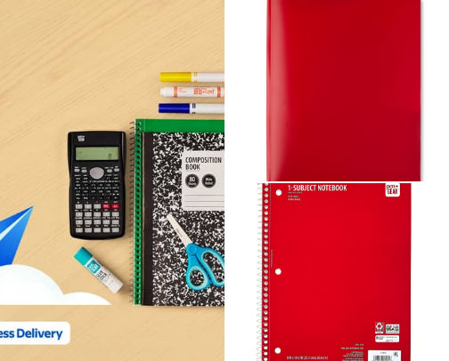 Cheap school supplies cover photo collage