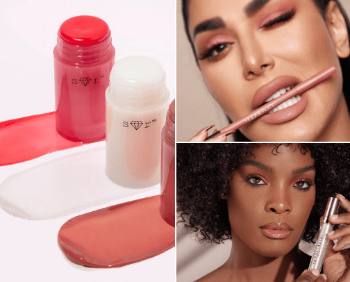 Lips cover photo collage