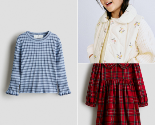Toddler girl fall clothes cover photo collage