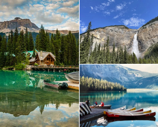 Yoho National Park cover photo collage
