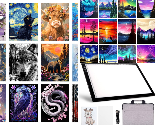 Getting into Diamond Painting - what supplies should you consider? cover photo collage