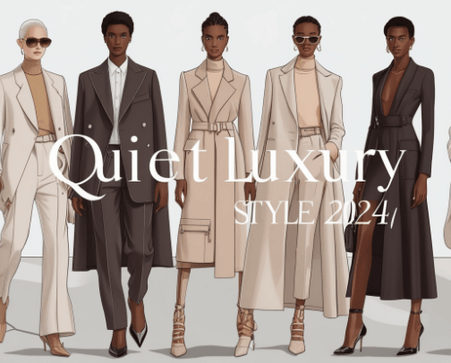 Quiet Luxury Style 2024 cover photo collage