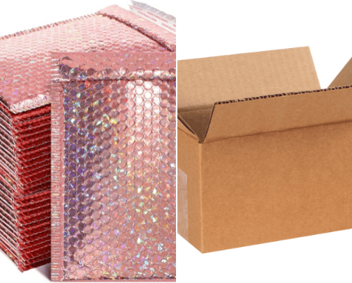 Shipping supplies cover photo collage