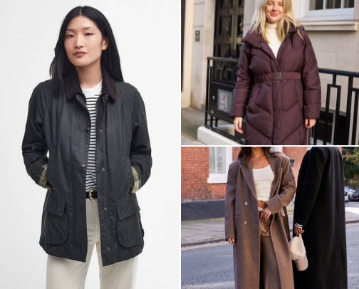 Cold outside, chic inside-coats to keep you warm. cover photo collage